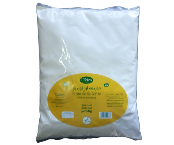 Farine de Riz Blanc Sans Gluten, Lorizo - Tunisie Bio